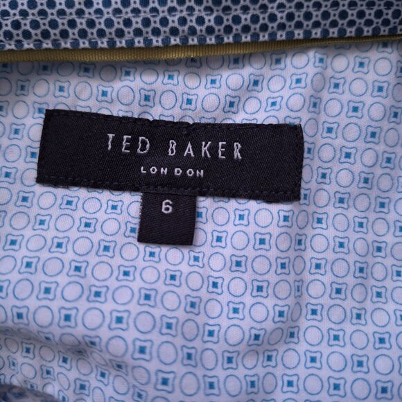 Ted Baker Short Sleeve Cotton Button Down Shirt - Picture 11 of 11